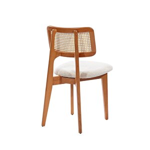 Niyegara İskandinav Natural Ahşap Masa Sandalye Takımı 90x130