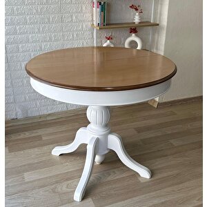 Lindon Baba Ayak Yuvarlak Açılır Masa 90x90