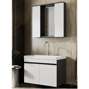 Karen Arya Banyo Dolabı 80cm Antrasit