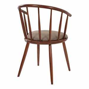 Bamboo Ahşap Mutfak Sandalyesi Ceviz