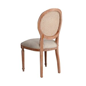 Madalyon Hazeranlı Ahşap Klasik Sandalye Natural