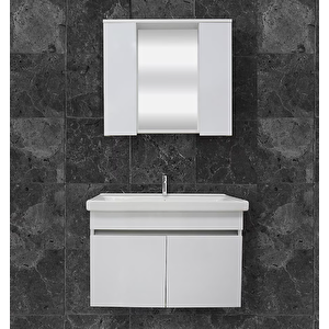 Karen Koza Banyo Dolabı 80cm Beyaz