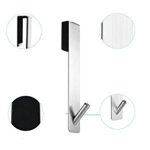 Taşınabilir  Paslanmaz Çelik Metal Banyo Duşakabin Mutfak Vb. Alanlar Için Dikey Askılık-al4836 2 Adet