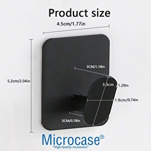 Yapışkanlı Paslanmaz Çelik Banyo Mutfak Eşya Havlu Vb Metal Askılık - Al5180 2 Adet
