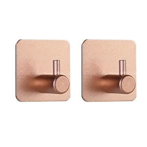 Yapışkanlı Metal Banyo Mutfak Eşya Havlu Vb. Ürün Askılığı Siyah  -al4619  2 Adet