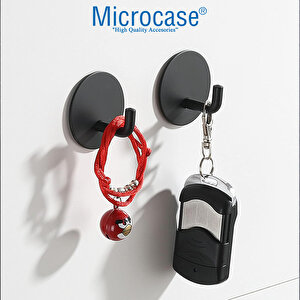 Microcase  Yapışkanlı  Paslanmaz Çelik Banyo Mutfak Eşya Havlu Vb Metal Askılık Yuvarlak Tasarım - Al4935 1 Adet