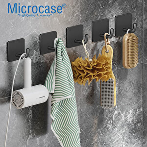 Microcase  Yapışkanlı  Paslanmaz Çelik Banyo Mutfak Eşya Havlu Vb Metal Askılık Kare Tasarım-al4936 2 Adet
