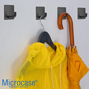 Microcase  Yapışkanlı  Paslanmaz Çelik Banyo Mutfak Eşya Havlu Vb Metal Askılık Kare Tasarım-al4936 2 Adet