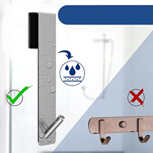 Microcase  Taşınabilir  Paslanmaz Çelik Metal Banyo Duşakabin Mutfak Vb. Alanlar Için Dikey Askılık-al4836 1 Adet