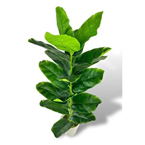 Yapay Çiçek Starliçe 80cm 23 Yapraklı Salon Çiçeği Beyaz Saksılı Yapay Bitki