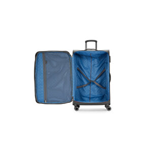 Pierre Cardin Ultra Light Hafif Lüx Kumaş Orta Boy Valiz Antrasit 04pc6000