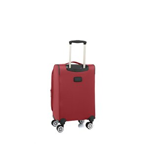 Louisiana Polo 2'li Valiz Seti Orta Ve Kabin Boy Lüx Kumaş Valiz Bordo 2082