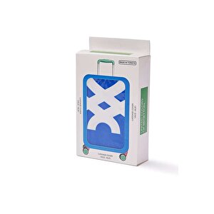 Benetton Büyük Boy Valiz Kılıfı Sax Mavi 14bnt100-klf-01