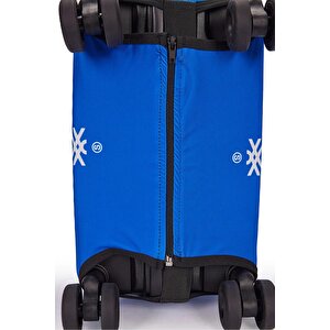 Benetton Büyük Boy Valiz Kılıfı Sax Mavi 14bnt100-klf-01