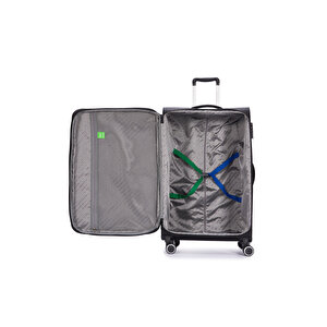 Benetton Kabin Boy Kumaş Valiz Siyah Bnt2400