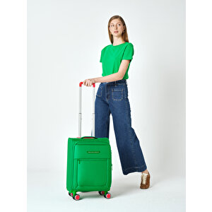 Benetton Kabin Boy Kumaş Valiz Yeşil Bnt2800