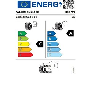 195/55 R16 Tl 91h Xl Sincera Sn110 Ecorun Oto Yaz Lastiği (üretim Tarihi:2025)