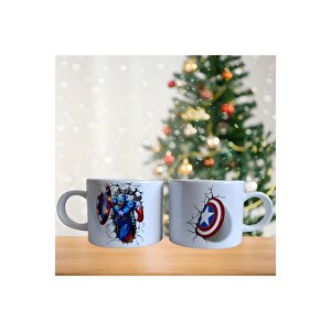 Kaptan Amerika Porselen Fincan / Kupa -mug