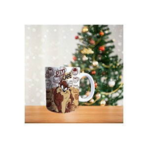 Tazmanya Canavarı Porselen Kupa