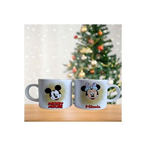 Mickey Ve Minnie Mouse Porselen Fincan / Kupa -mug