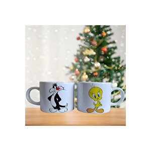 Slyvester Ve Tweety Porselen Fincan / Kupa -mug