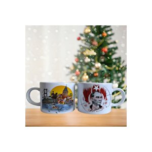 Atatürk Ve İstanbul Porselen Fincan / Kupa -mug