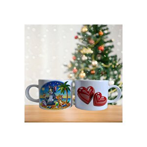 Tom Ve Jerry Tatilde Porselen Fincan / Kupa -mug