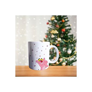 Pembe Panter Porselen Kupa