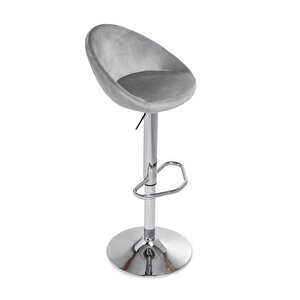 Nova Bar Sandalyesi̇ Bar Taburesi̇ Gri