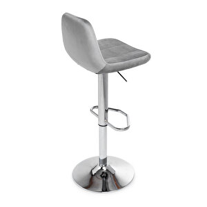 Melon Bar Sandalyesi̇ Bar Taburesi̇ Gri