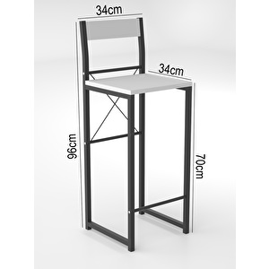 Retodesi̇gn Beyaz Good Bar Sandalyesi̇ 1652b