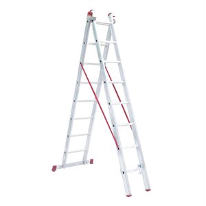 2 Parça X 2,5 Metre = 5 Metre  A Tipi Alüminyum Merdiven - Endüstriyel Tip