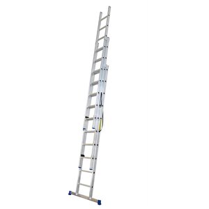 3 Parça X 2 Metre = 6 Metre  A Tipi Alüminyum Merdiven - Endüstriyel Tip