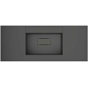 Flatstone 60x50 Antrasit Etajerli Granit Banyo Lavabosu