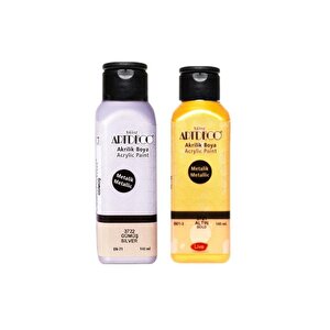 2’li 140 Ml Metalik Akrilik Boya
