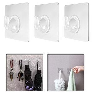 Kendinden Yapışkanlı  Banyo Mutfak Eşya Havlu Vb Ürün Askılığı- Al4835 3 Adet