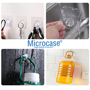 Microcase Kendinden Yapışkanlı  Banyo Mutfak Eşya Havlu Vb Ürün Askılığı- Al4835 5 Adet
