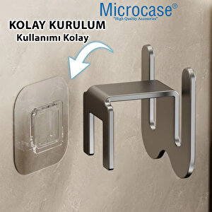 Microcase  Duvara Monte Yapışkanlı Metal  Terlik  Askılığı Çok Fonksiyonlu Portatif Askılık-al4933 2 Adet