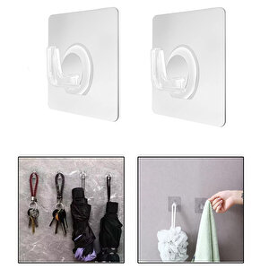 Kendinden Yapışkanlı  Banyo Mutfak Eşya Havlu Vb Ürün Askılığı- Al4835 2 Adet