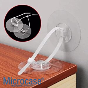 Microcase Yapışkanlı Eşya Sabitleyici Aparat Düşmeyi Önleyici Deprem Ve Çocuk Koruma - Al5184 2 Adet