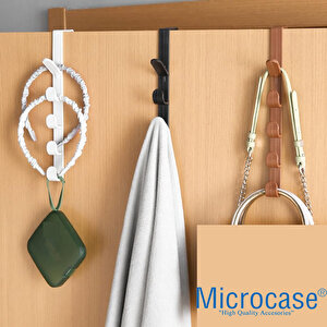 Microcase   Taşınabilir  Kapı Arkası Dikey 5 Kancalı  Takı Eşya Çanta   Şapka  Kıyafet  Askısı-al4833 3 Adet