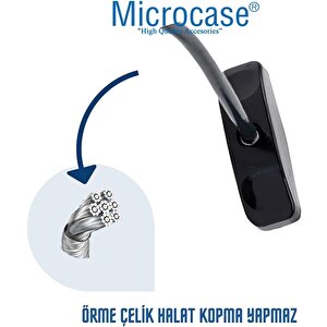 Microcase Çelik Halatlı Anahtarlı Kablolu Pvc Kapı Pencere Emniyet Hırsız Çocuk Güvenlik Kilidi - Al5186 3 Adet