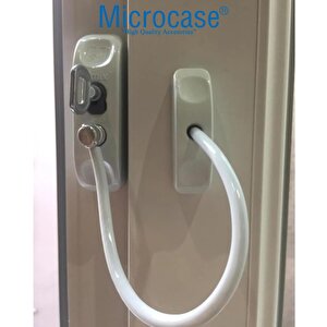 Microcase Çelik Halatlı Anahtarlı Kablolu Pvc Kapı Pencere Emniyet Hırsız Çocuk Güvenlik Kilidi - Al5186 3 Adet