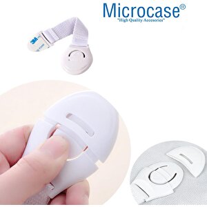 Microcase  Plastik Kendinden  Yapışkanlı Bebek Eşya Pencere  Dolap Kapı Çekmece Kilidi  -al4542  4 Adet
