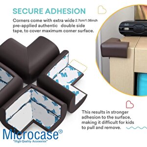 Microcase 3m Yapıştırmalı Sünger Bebek Ve Çocuk Köşe Kenar Koruyucu 10in1 Set - Al5235