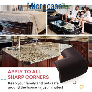Microcase 3m Yapıştırmalı Sünger Bebek Ve Çocuk Köşe Kenar Koruyucu 10in1 Set - Al5235