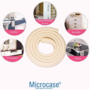 Microcase Sarmal Sünger Bebek Ve Çocuk Köşe Kenar Koruyucu Kesilebilir 200 Cm - Al5236