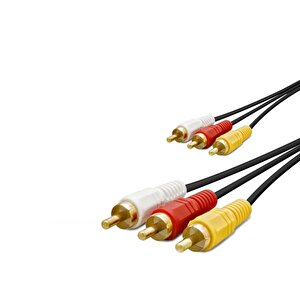 3rca Kablo Gold 1.5m Siyah Hdx1038