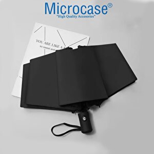 Microcase Unisex Tam Otomatik İçi Yaylı 8 Telli Rüzgar Korumalı Rüzgarda Kırılmayan Su Geçirmez Dayanıklı Şemsiye Al4662