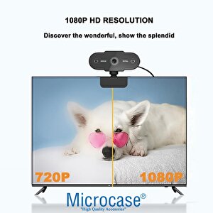 1080p 360 Dönerli Mandal Kıskaçlı Full Hd Webcam Kamera Zr807 - Al5149